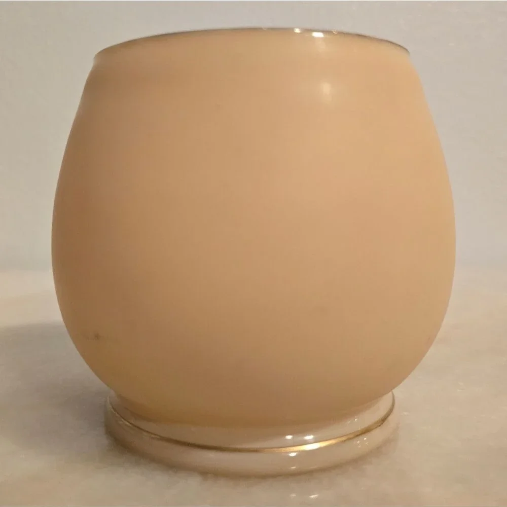 Vintage Enameled Glass Pastel Hand Painted Floral Vase - Picture 10 of 12